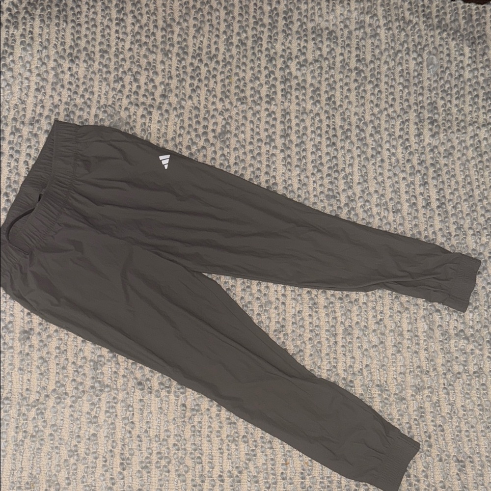 adidas Men's Black Jogger Sweatpants with White Logo